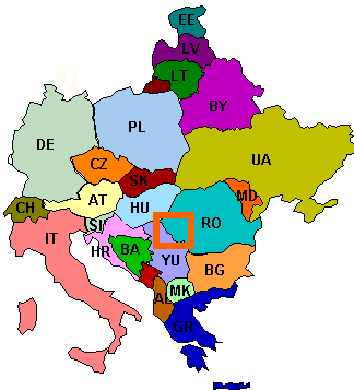 Europe Banat Map